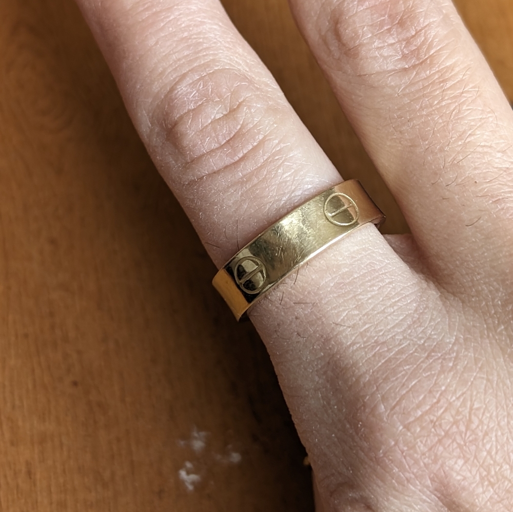 Cartier Love ring solid gold, 18k gold